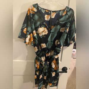 Green and Black Romper